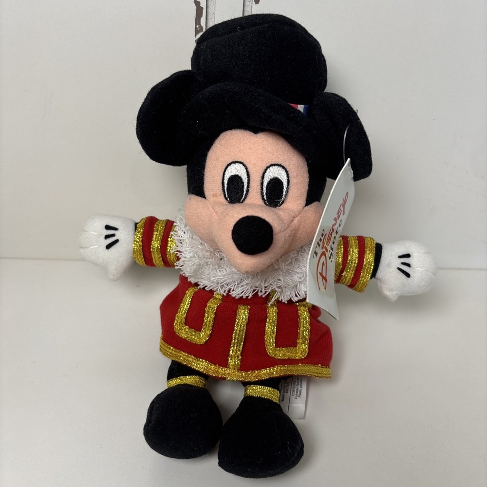 Disney Bean Bag Plush - BEEFEATER MICKEY (Mickey Mouse) (10 inch) - Mint w/Tag